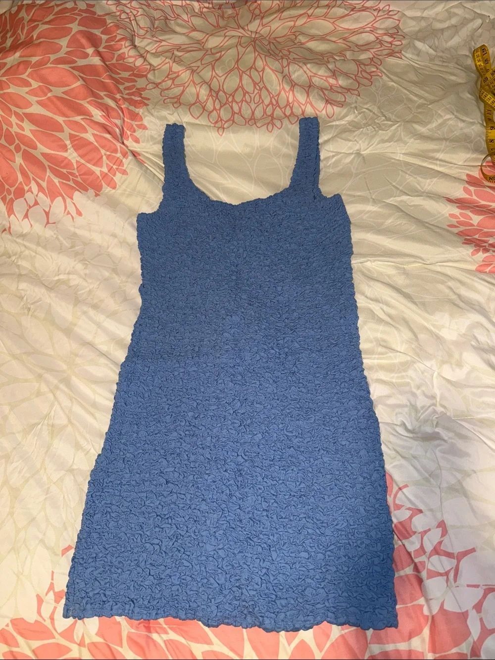 Cotton On Blue Textured Tank Mini Dress